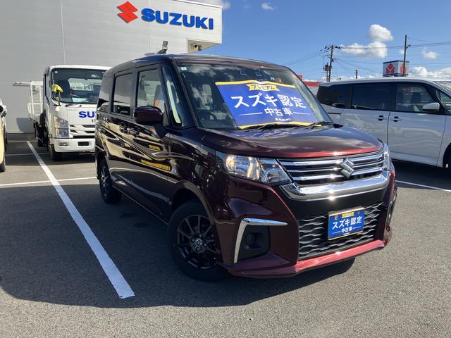 ソリオ Ｇ　２型　４ＷＤ　ナビ　ドラレコ　オートライト　Ｂｌｕｅｔｏｏｔｈ　スライドドア　純正ナビ　プッシュスタート　シートヒーター　オートエアコン　スズキセーフティーサポート　４ＷＤ　衝突被害軽減システム　アイドリングストップ（2枚目）