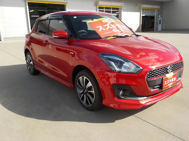 スイフト ＨＹＢＲＩＤ　ＲＳ　ＺＣ５３Ｓ．ＺＤ５３Ｓ　４ＷＤ　ナビ　オートライト　ナビ　プッシュスタート　シートヒーター　オートエアコン　スズキセーフティーサポート　４ＷＤ　衝突被害軽減システム　アイドリングストップ　横滑り防止機能　衝突安全ボディ　盗難防止システム（4枚目）