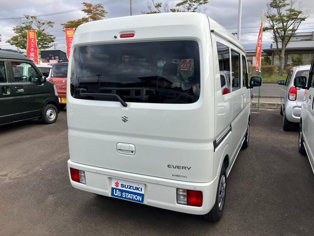 エブリイ ＪＯＩＮターボ　４ＷＤ・ＣＶＴ　バックカメラ付オーディオ　４ＷＤ　衝突被害軽減システム　バックカメラ　スライドドア（3枚目）