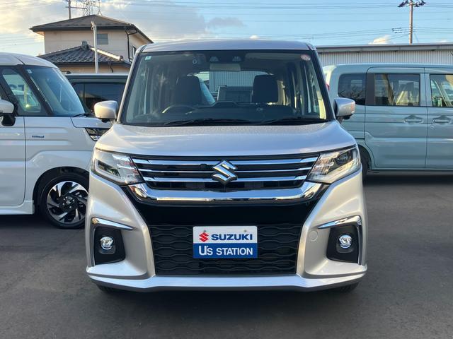 ソリオ ＨＹＢＲＩＤ　ＭＺ　２ＷＤ・ＣＶＴ　全方位モニター付ナビ　衝突被害軽減システム　スライドドア　バックカメラ　純正ナビ　ＥＴＣ（2枚目）