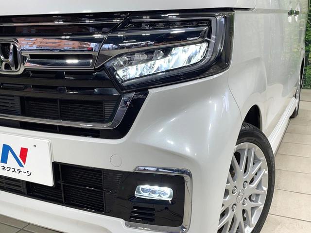 Ｎ－ＢＯＸカスタム Ｌターボ　ターボ　両側電動スライド　１０型ナビ　バックカメラ　ホンダセンシング　禁煙車　合皮シート　シートヒーター　コーナーセンサー　スマートキー　ＬＥＤヘッドライト　ＥＴＣ　オートマチックハイビーム　車線逸脱（12枚目）