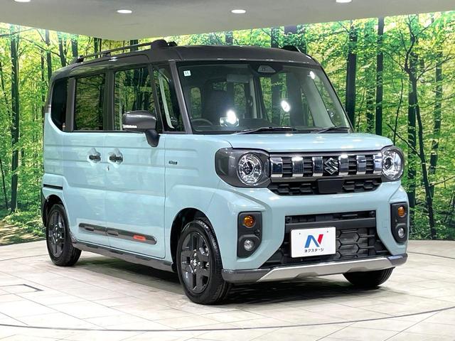 スペーシアギア ハイブリッドXZ 届出済未使用車 両側電動ドア オットマン 衝突軽減装置 レーダークルーズ シートヒーター ステアリングヒーター サーキュレーター クリアランスソナー LEDヘッド オートマチックハイビーム ステリモ(16枚目)