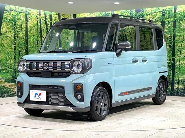 スペーシアギア ハイブリッドXZ 届出済未使用車 両側電動ドア オットマン 衝突軽減装置 レーダークルーズ シートヒーター ステアリングヒーター サーキュレーター クリアランスソナー LEDヘッド オートマチックハイビーム ステリモ(25枚目)