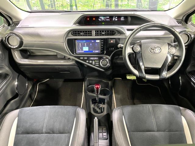 アクア G G’s 純正SDナビ バックカメラ 衝突被害軽減システム 禁煙車 ハーフレザーシート ドラレコ スマートキー LEDヘッド ビルトインETC クルコン オートハイビーム 車線逸脱警報 オートライト(2枚目)