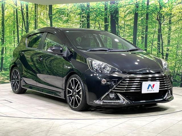 アクア G G’s 純正SDナビ バックカメラ 衝突被害軽減システム 禁煙車 ハーフレザーシート ドラレコ スマートキー LEDヘッド ビルトインETC クルコン オートハイビーム 車線逸脱警報 オートライト(16枚目)