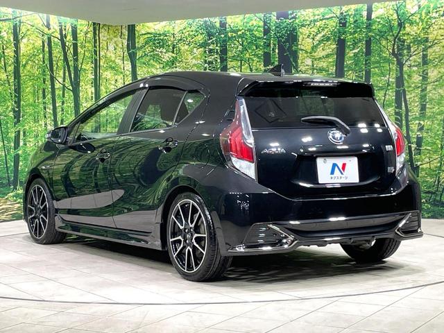 アクア G G’s 純正SDナビ バックカメラ 衝突被害軽減システム 禁煙車 ハーフレザーシート ドラレコ スマートキー LEDヘッド ビルトインETC クルコン オートハイビーム 車線逸脱警報 オートライト(25枚目)