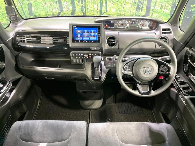 N-BOXカスタム L 禁煙車 純正SDナビ 衝突被害軽減装置 レーダークルコン 電動スライドドア シートヒーター バックカメラ ETC フルセグTV ドラレコ LEDヘッドライト オートマチックハイビーム オートライト(2枚目)