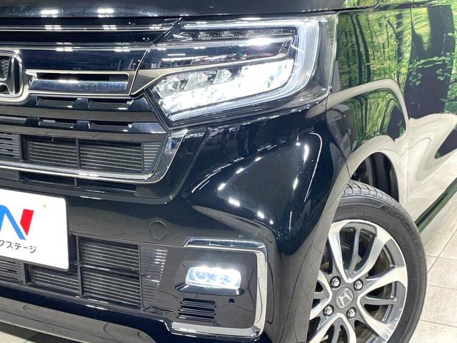 N-BOXカスタム L 禁煙車 純正SDナビ 衝突被害軽減装置 レーダークルコン 電動スライドドア シートヒーター バックカメラ ETC フルセグTV ドラレコ LEDヘッドライト オートマチックハイビーム オートライト(12枚目)