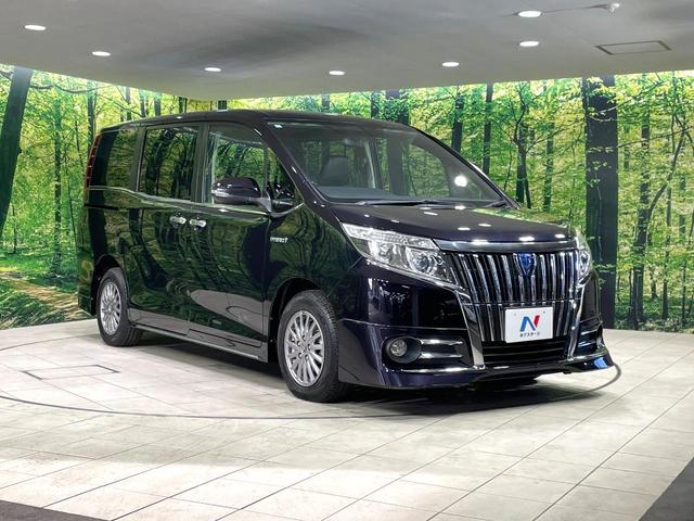 エスクァイア ハイブリッドGi 両側電動スライド 純正9インチナビ フリップダウン バックカメラ トヨタセーフティセンス 禁煙車 合皮シート シートヒーター ドラレコ スマートキー LEDヘッドライト ETC クルコン(17枚目)