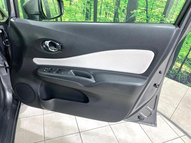 ノート X 衝突軽減 SDナビ バックカメラ ETC スマートキー コーナーセンサー アイドリングストップ 車線逸脱警報 横滑り防止装置 電動格納ミラー オートライト 純正14インチホイール 禁煙車(48枚目)