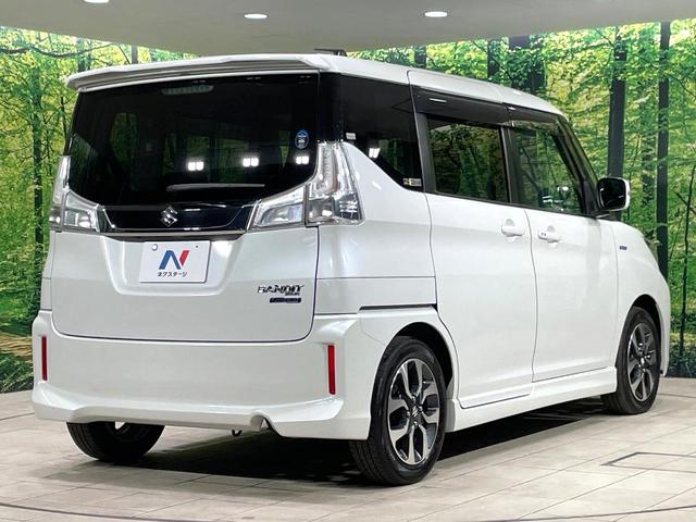 ソリオバンディット ハイブリッドMV 電動スライドドア SDナビ バックカメラ 衝突被害軽減システム 禁煙車 シートヒーター ドラレコ スマートキー LEDヘッド ETC クルコン 車線逸脱警報 オートライト オートエアコン(17枚目)