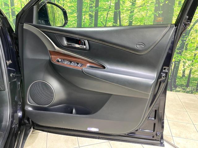 ハリアー プレミアム BIGX9型ナビ バックカメラ 衝突軽減 レーダークルーズ 禁煙車 パワーバックドア 合皮シート パワーシート コーナーセンサー スマートキー LEDヘッド エアロ ETC 純正18インチAW(42枚目)