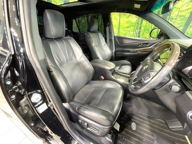 ハリアー エレガンス　サンルーフ　モデリスタエアロ　メーカー純正８型ナビ　バックカメラ　禁煙車　パワーシート　ハーフレザーシート　ＥＴＣ　ＬＥＤヘッドライト　ウッドコンビステアリング　フルセグ　シートヒーター　オートライト（8枚目）