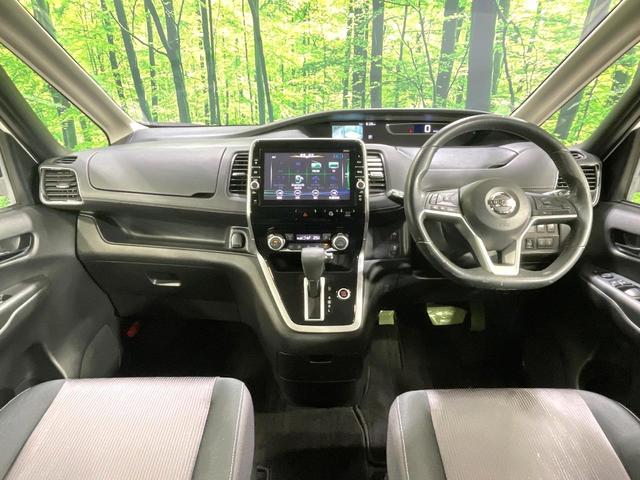 セレナ ハイウェイスター　衝突軽減　両側電動スライド　後席モニター　純正９型ナビ　全周囲カメラ　ドライブレコーダー　ＥＴＣ　ＬＥＤヘッド　スマートキー　オートエアコン　純正１６インチアルミ　ステアリングスイッチ　禁煙車（2枚目）
