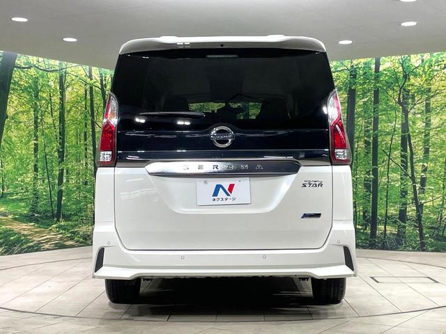 セレナ ハイウェイスター　衝突軽減　両側電動スライド　後席モニター　純正９型ナビ　全周囲カメラ　ドライブレコーダー　ＥＴＣ　ＬＥＤヘッド　スマートキー　オートエアコン　純正１６インチアルミ　ステアリングスイッチ　禁煙車（16枚目）