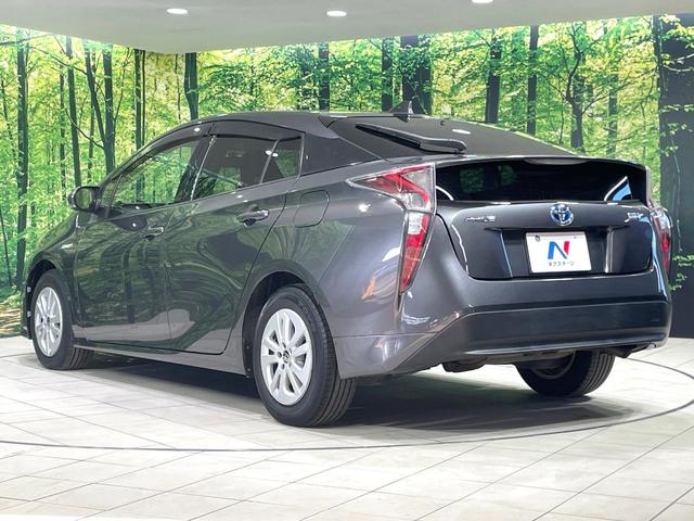 プリウス S ナビ 寒冷地仕様 禁煙車 ドラレコ スマートキー LEDヘッド ETC オートライト オートエアコン Bluetooth再生 CD再生 DVD再生 フルセグ 革巻きステアリング ステアリングスイッチ(26枚目)