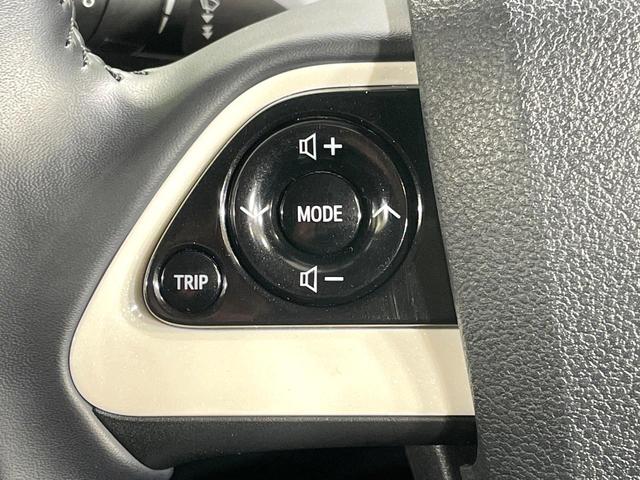 プリウス S ナビ 寒冷地仕様 禁煙車 ドラレコ スマートキー LEDヘッド ETC オートライト オートエアコン Bluetooth再生 CD再生 DVD再生 フルセグ 革巻きステアリング ステアリングスイッチ(38枚目)