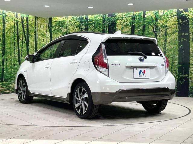 アクア Ｘ－アーバン　純正ＳＤナビ　バックカメラ　禁煙車　ハーフレザーシート　ドラレコ　スマートキー　ＬＥＤヘッド　ルーフレール　ビルトインＥＴＣ　純正１６インチアルミ　オートライト　オートエアコン　Ｂｌｕｅｔｏｏｔｈ（25枚目）