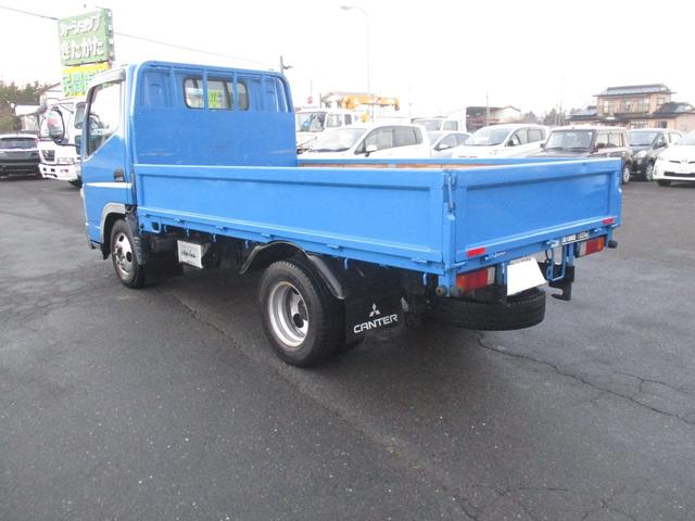キャンターガッツ 　１．５ｔ積　全低床平ボディ　２８００ディーゼル　エアコン　パワステ　パワーウインドウ　ＤＰＦ無し　メッキバンパー　メッキミラーカバー　色替え（3枚目）