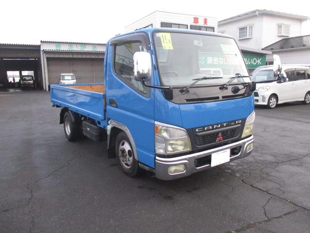 キャンターガッツ 　１．５ｔ積　全低床平ボディ　２８００ディーゼル　エアコン　パワステ　パワーウインドウ　ＤＰＦ無し　メッキバンパー　メッキミラーカバー　色替え（7枚目）