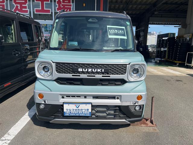 スペーシアギア ハイブリッドＸＺ　／ＤＡＭＤエアロ／２トーン／衝突被害軽減支援ブレーキ／コーナーセンサー／大型カーナビ／両側電動スライドドア／ＬＥＤヘッドライト／フォグランプ／クルーズコントロール／ルーフレール／シートヒーター／（4枚目）