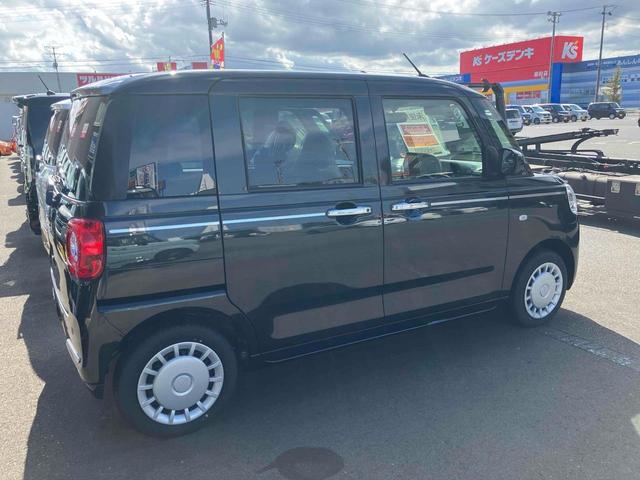 ムーヴキャンバス セオリーＸ　届け出済み未使用車／バックカメラ／両側電動スライドドア／カーナビ／クリアランスソナー／衝突被害軽減システム／スマートキー／アイドリングストップ／（4枚目）