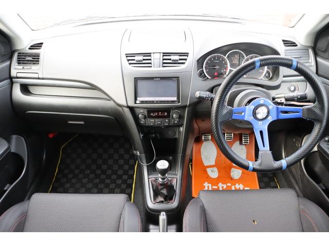 スイフトスポーツ ベースグレード 走行距離無制限1年保証 車検整備付 関東仕入 BLITZ車高調 社外ステアリング 社外マフラー 社外エアロ ナビ TV PUSHスタート スマートキ― HID オートライト AW(15枚目)