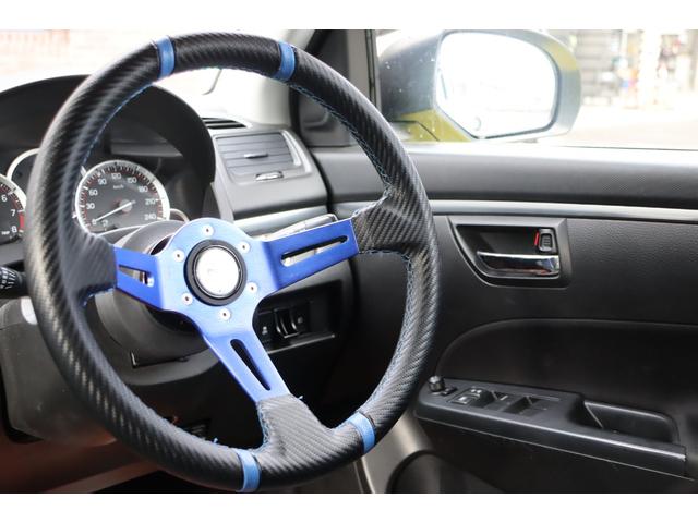 スイフトスポーツ ベースグレード 走行距離無制限1年保証 車検整備付 関東仕入 BLITZ車高調 社外ステアリング 社外マフラー 社外エアロ ナビ TV PUSHスタート スマートキ― HID オートライト AW(16枚目)