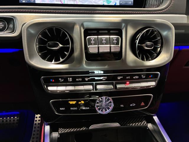 Gクラス G63 4WD 左H AMGナイトPK/グラファイトメタリック/マットブラック21インチAMG5ツインスポーク/AMGカーボンファイバー/G manufakuturプログラム/G manufakuturインテリアプラスPK(28枚目)