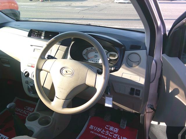 ミラ Ｌ　５速ＭＴ　キーレス　電格ミラー　ＣＤ　Ｗエアバック　純正バイザー（7枚目）