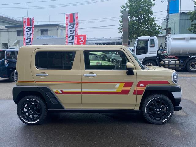 タフト Ｘ　ＤＡＭＤ　８０’ｓ　ヴィンテージストライプ仕様車／ダムド／フルセグ８インチＨＤＭＩ対応ナビ／オープンカントリーホワイトレター／衝突被害軽減ブレーキ／ＬＥＤヘッドライト／サイドステッカー／禁煙車（76枚目）