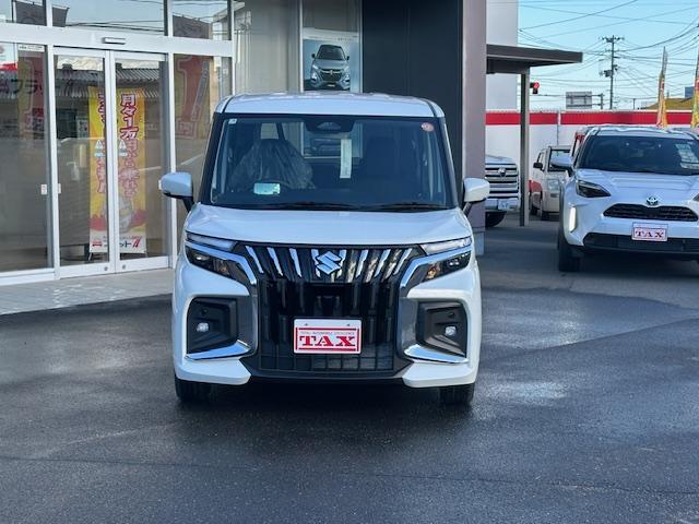 ソリオバンディット ハイブリッドＭＶ　登録済み未使用車　両側パワースライドドア　サーキュレーター　クルーズコントロール　シートヒーター　ＬＥＤライト　キーレス　オートエアコン　１５インチＡＷ　ピュアホワイトパール（2枚目）