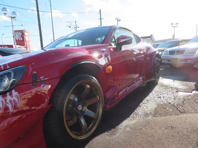 86 G 6速マニュアル ロ―フォルム ブリッツ車高調 18インチAW 公認ワイドボディー GTウイング TRD4本出しマフラー HDDナビ フルセグTV ブルトゥース対応 ETC TRC HID(2枚目)