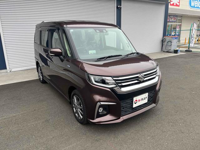 ソリオ ハイブリッドMZ LEDヘッドランプ デュアルカメラブレーキサポート 両側パワースライドドア スマートキー アダプティブクルーズコントロール ナビ フルセグ Bluetooth バックカメラ ワンオーナー(4枚目)