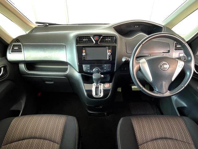 セレナ ハイウェイスター Vセレクション+セーフティ SHV 禁煙車 両側電動スライドドア 衝突軽減装置 純正ナビ ETC・Bluetooth・フルセグ LEDヘッドライト スマートキー オートライト 革巻きステアリング 地デジ プライバシーガラス オートエアコ(2枚目)