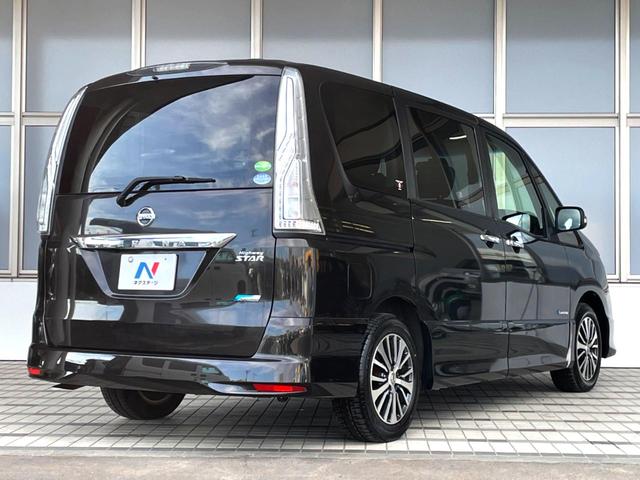セレナ ハイウェイスター Vセレクション+セーフティ SHV 禁煙車 両側電動スライドドア 衝突軽減装置 純正ナビ ETC・Bluetooth・フルセグ LEDヘッドライト スマートキー オートライト 革巻きステアリング 地デジ プライバシーガラス オートエアコ(18枚目)