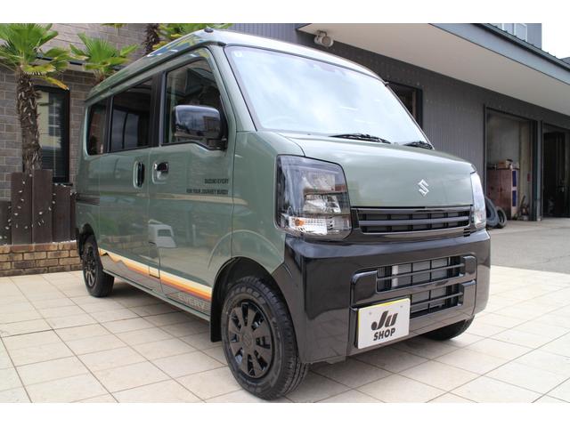 エブリイ Ｊリミテッド　４ＷＤ　両側パワースライドドア　ＬＥＤヘッドライト　届け出済み未使用車　１オーナー　プッシュスタート　バックカメラ　クリアランスソナー　オートマチックハイビーム　７インチディスプレイオーディオ（3枚目）