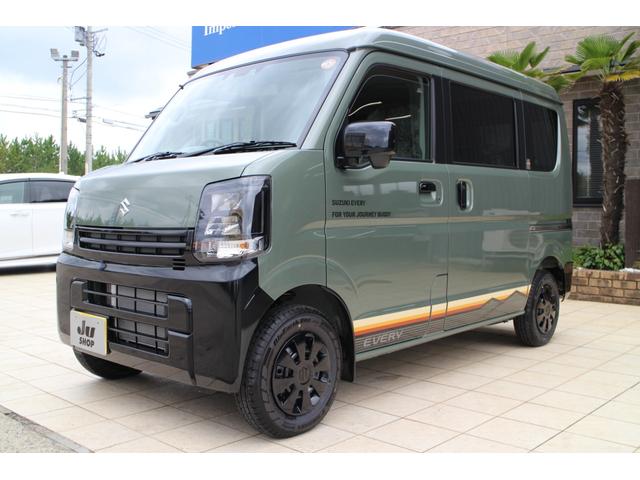 エブリイ Ｊリミテッド　４ＷＤ　両側パワースライドドア　ＬＥＤヘッドライト　届け出済み未使用車　１オーナー　プッシュスタート　バックカメラ　クリアランスソナー　オートマチックハイビーム　７インチディスプレイオーディオ（10枚目）
