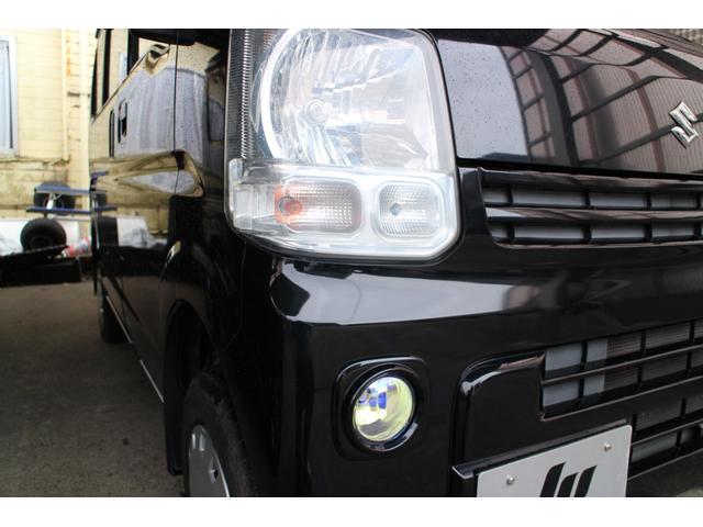 エブリイ ジョイン 4WD レーダーブレーキ 禁煙車 柿本改マフラー クスコLSD リフトアップ シートヒーター付シートカバー リヤスモークフィルム フロントフォグランプ ETC オーバーヘッドシェルフ(56枚目)