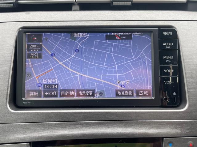プリウス Ｓ　純正メモリーナビ　バックカメラ　地デジ　Ｂｌｕｅｔｏｏｔｈ接続　ビルトインＥＴ　ＨＩＤライト　スマートキー　社外１５アルミ　ウィンカーミラー（34枚目）