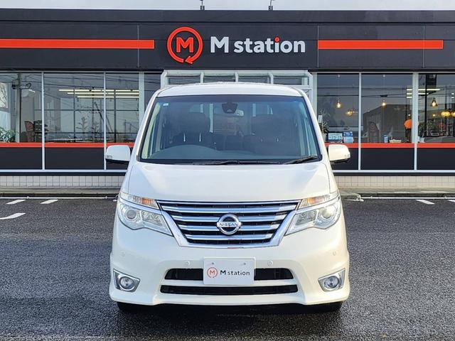 セレナ ハイウェイスター　Ｖセレクション＋セーフティ　ＳＨＶ　セーフティーサポート　エコアイドリング　横滑り防止装置　バックカメラ　両側電動スライドドア　ステアリングリモコン　デジタルインナーミラー　純正ナビ　純正アルミ　ＥＴＣ　前方カメラ　プッシュスタート（3枚目）