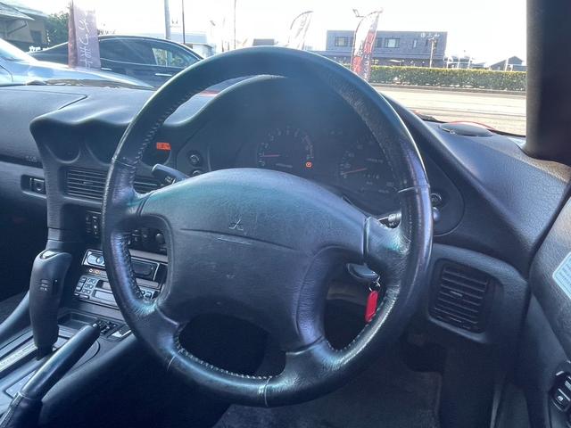 GTO SR 後期最終モデル 純正クローム17アルミ オートエアコン キーレス 革巻きステアリング プロジェクターヘッドライト フォグライト(14枚目)