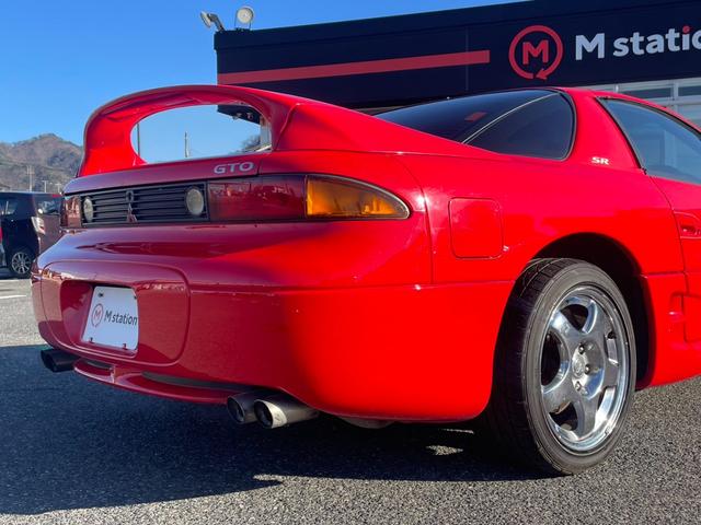 GTO SR 後期最終モデル 純正クローム17アルミ オートエアコン キーレス 革巻きステアリング プロジェクターヘッドライト フォグライト(42枚目)