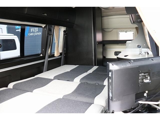 ハイエースバン キャンピングカー バンコン トイファクトリー GT ツインサブバッテリー 走行充電 外部充電 冷蔵庫 シンク 給排水ポリタンク FFヒーター 走行用リアクーラー・ヒーター バックカメラ(45枚目)
