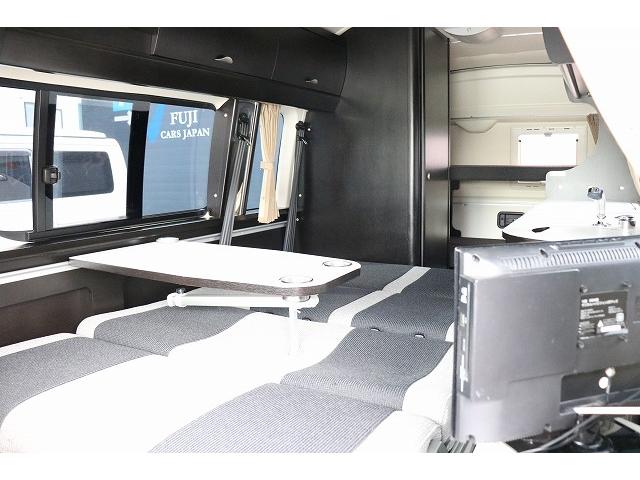 ハイエースバン キャンピングカー バンコン トイファクトリー GT ツインサブバッテリー 走行充電 外部充電 冷蔵庫 シンク 給排水ポリタンク FFヒーター 走行用リアクーラー・ヒーター バックカメラ(52枚目)