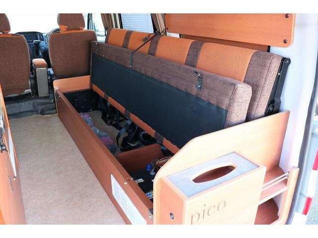 タウンエースバン 　キャンピングカー　バンコン　キャンピングカー広島　ピコ　４ＷＤ　ポップアップルーフ　シングルサブバッテリー　走行充電　外部充電　インバーター　ポータブル冷蔵庫　走行用リアヒーター（31枚目）