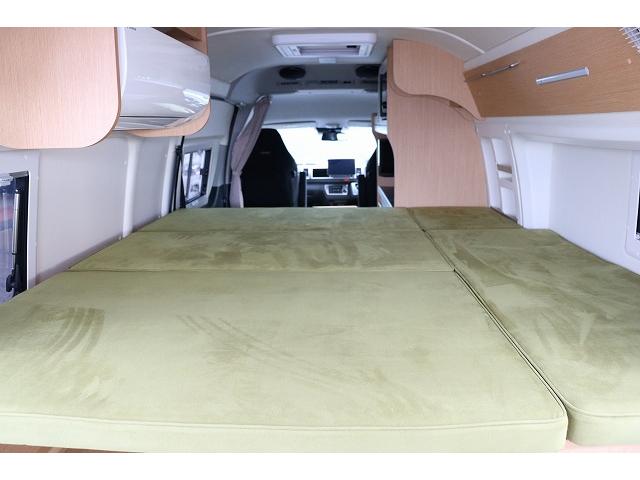 ハイエースバン 　キャンピングカー　バンコン　トイファクトリー　バレイアグランデ　家庭用エアコン　リチウムイオンバッテリー　マックスファン　ソーラーパネル　インバーター　冷蔵庫　ＦＦヒーター　電子レンジ　１９インチＴＶ（47枚目）