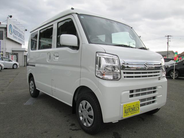 エブリイ ジョインターボ　４ＷＤ　バックカメラ付ディスプレイオーディオ装着車　届出済未使用車　プッシュスタート　スマートキー　衝突軽減ブレーキ　横滑り防止　レーンアシスト　アイドリングストップ　ＬＥＤヘッドライト　ＵＳＢ端子（2枚目）
