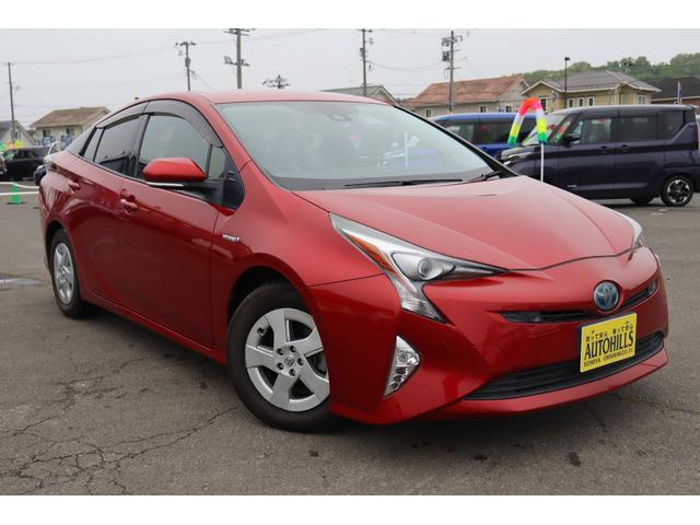 プリウス Ａツーリングセレクション　車検整備付　１年保証付　走行距離無制限　ＬＥＤヘッドライト　レーダークルーズ　パーキングアシスト　ヒーター付レザーシート　ＡＢＳ　ＥＳＣ　スマートキー　ナビ　ＴＶ　Ｂカメラ　レーンアシスト（5枚目）