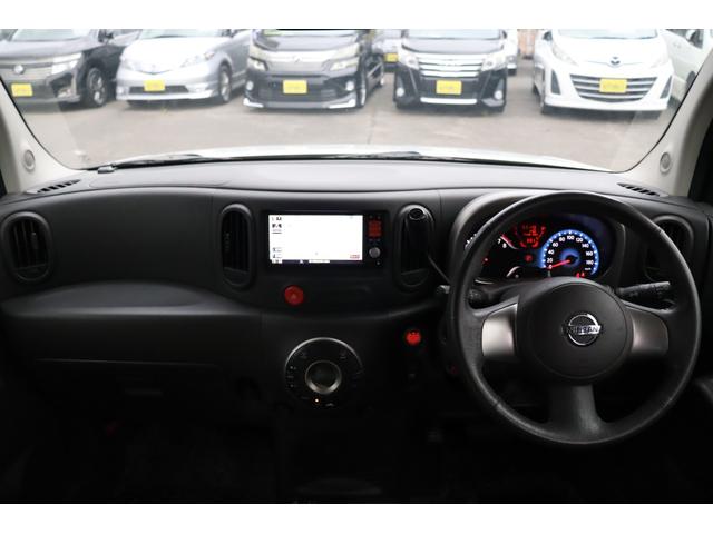 キューブ １５Ｘ　Ｖセレクション　車検整備付　１年保証付　走行距離無制限　スマートキー　プッシュスタート　ＥＴＣ　アイドリングストップ　フォグランプ　純正ナビ　ワンセグＴＶ　バックカメラ　社外１５インチアルミ（16枚目）